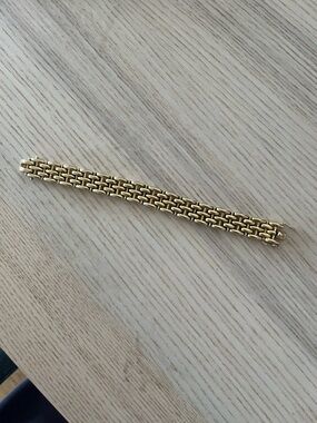 Dorsey Lenora Gold Link Bracelet - Classic Woven Design